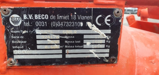 BECO betonkubel 600 liter