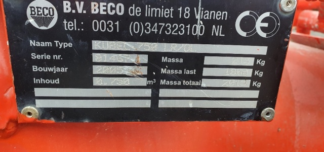 BECO betonkubel 750 liter